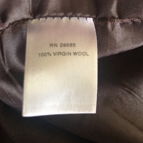 Pendleton 100% Wool Houndstooth Trouser Pant Slacks 14T Straight Leg  Brown Red - Picture 7 of 9